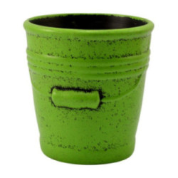 Doniczka ceramiczna z podstawką Wiaderko 18 mix 2