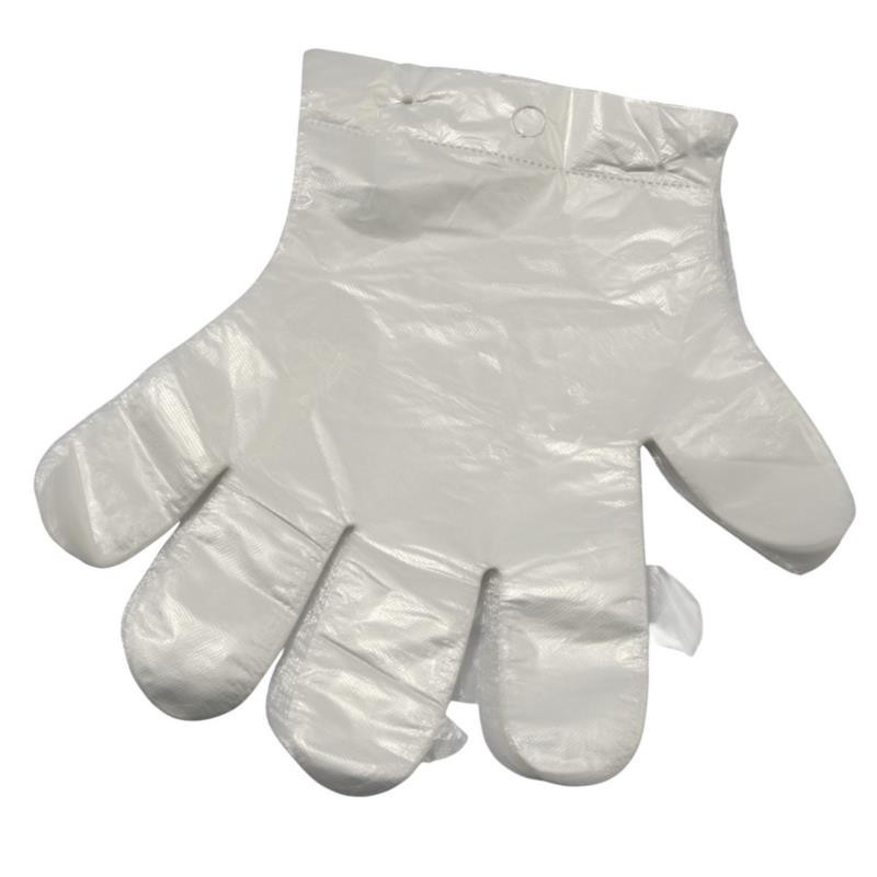 Rękawice foliowe jednorazowe L 100szt zrywka