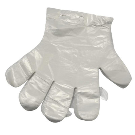 Rękawice foliowe jednorazowe L 100szt zrywka