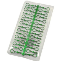 Haczyki do ozdób choinkowych 30szt zielony BN1045 2