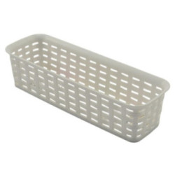 Koszyk plastikowy rattan 24x8x6cm biały 2