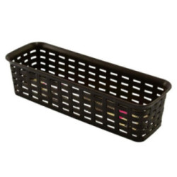 Koszyk plastikowy rattan 24x8x6cm brązowy 2