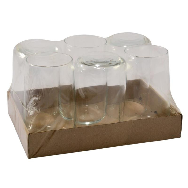 Szklanki 310ml 6szt do napojów mix wzorów