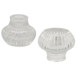 Świecznik szklany 7,5x7,5x6cm C14338-2 2