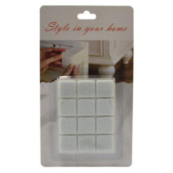 Podkładki filcowe 12szt 20x20mm białe 2