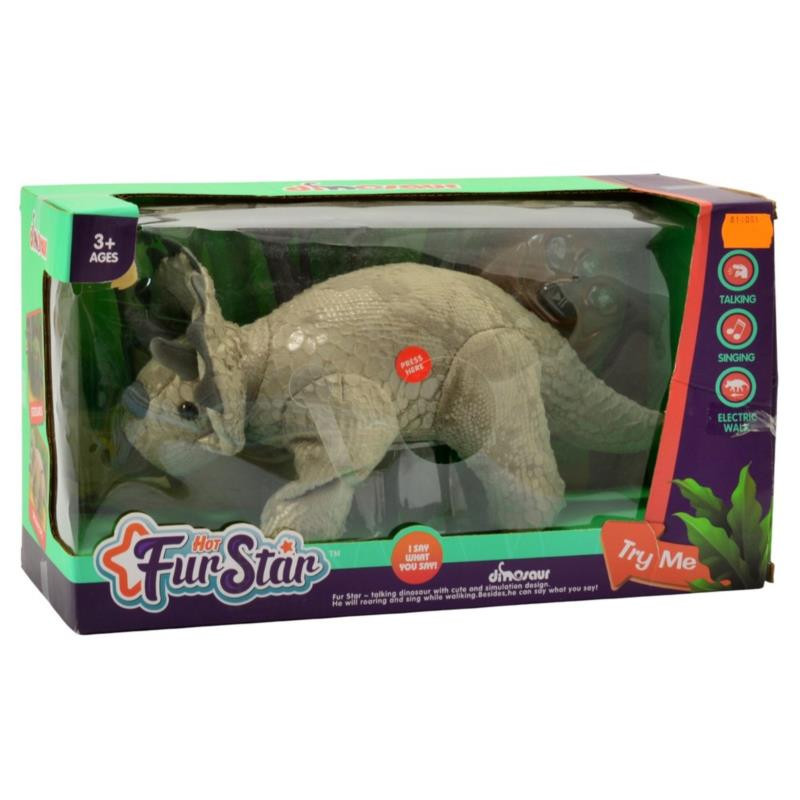 Dinozaur pluszowy na radio z dźwiękiem 65-814081