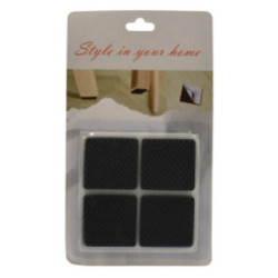 Podkładki gumowe 4szt 40x40mm czarne 2