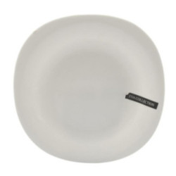 Talerz Eva deserowy 22cm biały szkło hartowane 2