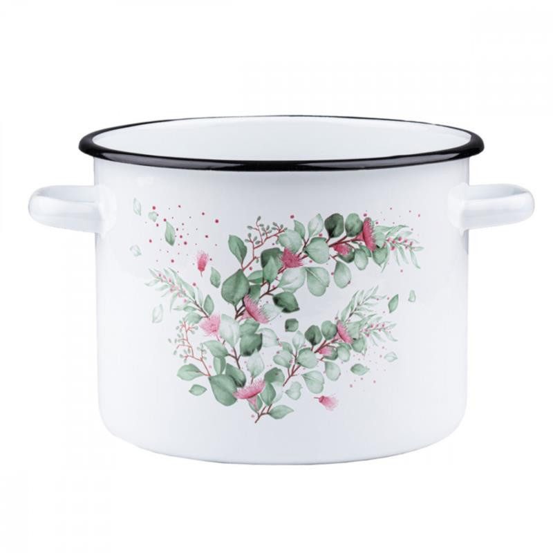 Garnek emalia 22cm 5,5L Eukaliptus