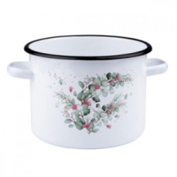 Garnek emalia 20cm 4,5L Eukaliptus