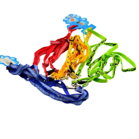 Szelki dla psa 120cm taśma regulowana MRY1887 mix