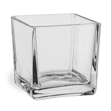 Świecznik szklany 8x8cm kwadratowy 70440