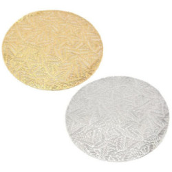 Mata 38cm tworzywo srebrny/złoty mix 2