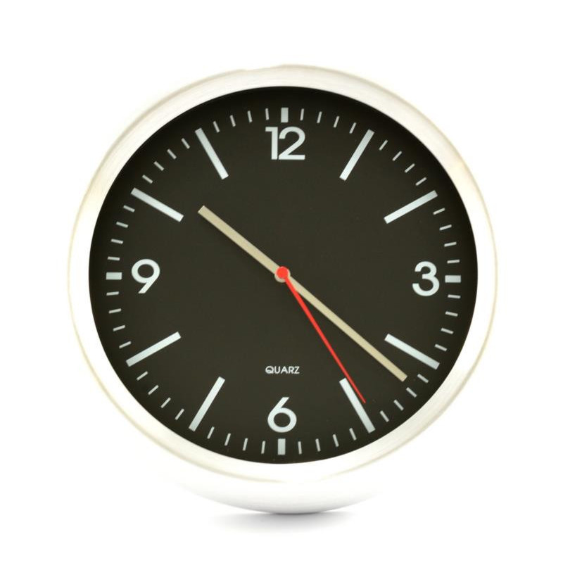 Zegar ścienny 29cm chrom E01-2484