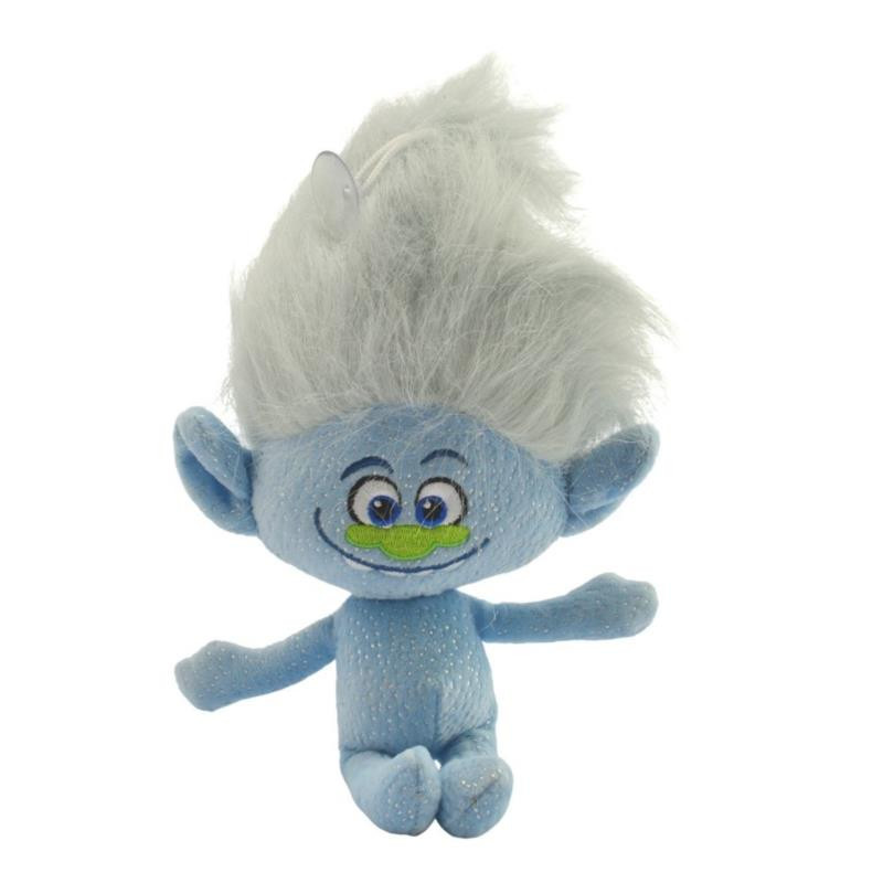 Maskotka Trol na przyssawkę niebieski