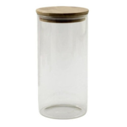 Pojemnik szklany 1,25L z pokrywką hermetyczną bambus 2