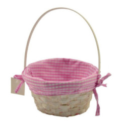 Koszyk wielkanocny wiklinowy z serwetką 10x20cm mix