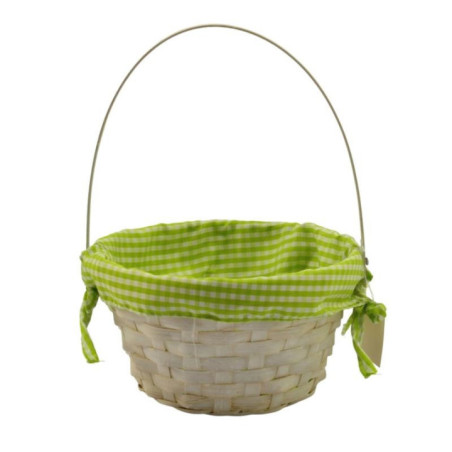 Koszyk wielkanocny wiklinowy z serwetką 10x20cm mix