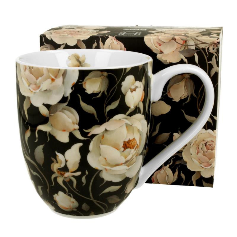 Kubek ceramiczny 1000ml English Roses Black