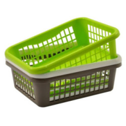 Koszyk plastikowy "A6"  20x15,5 wys.6cm 695-00 mix 2