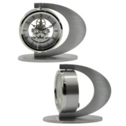 Zegar kominkowy srebrny 14x16x6cm PC-281