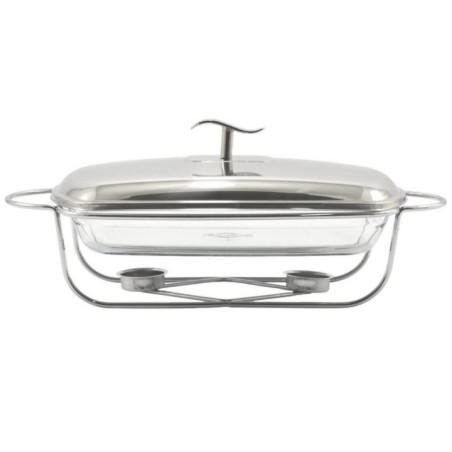 Brytfanna szklana z podgrzewaczem 2L Longa