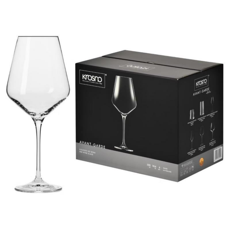 Kieliszki do wina 550ml 6szt Krosno Avant-Garde