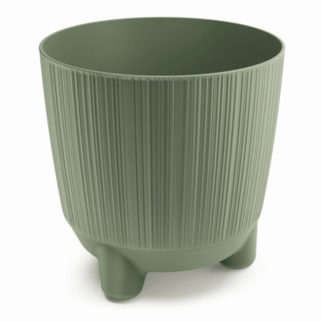 Doniczka Ryfo N 17cm zielony na nóżkach DRF170N