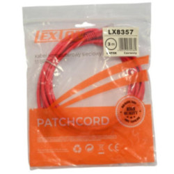 Patchcord 3m LX8357 red 2