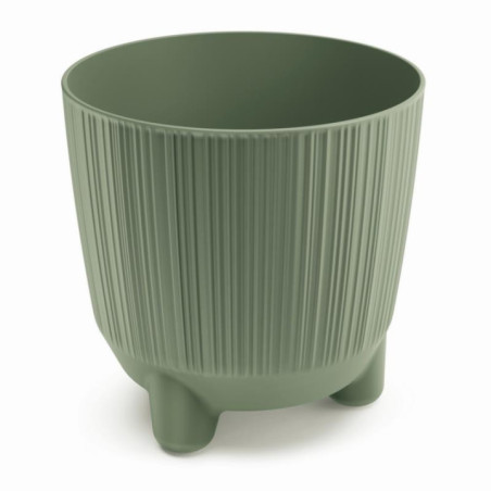 Doniczka Ryfo N 14,5cm zielony na nóżkach DRF150N