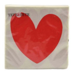 Serwetki 33x33/20szt Serca TL126000 2