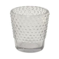 Świecznik szklany 5,5x6cm Bubbles 2