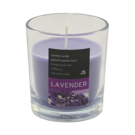 Świeca w szkle Lawenda 7x7,5cm