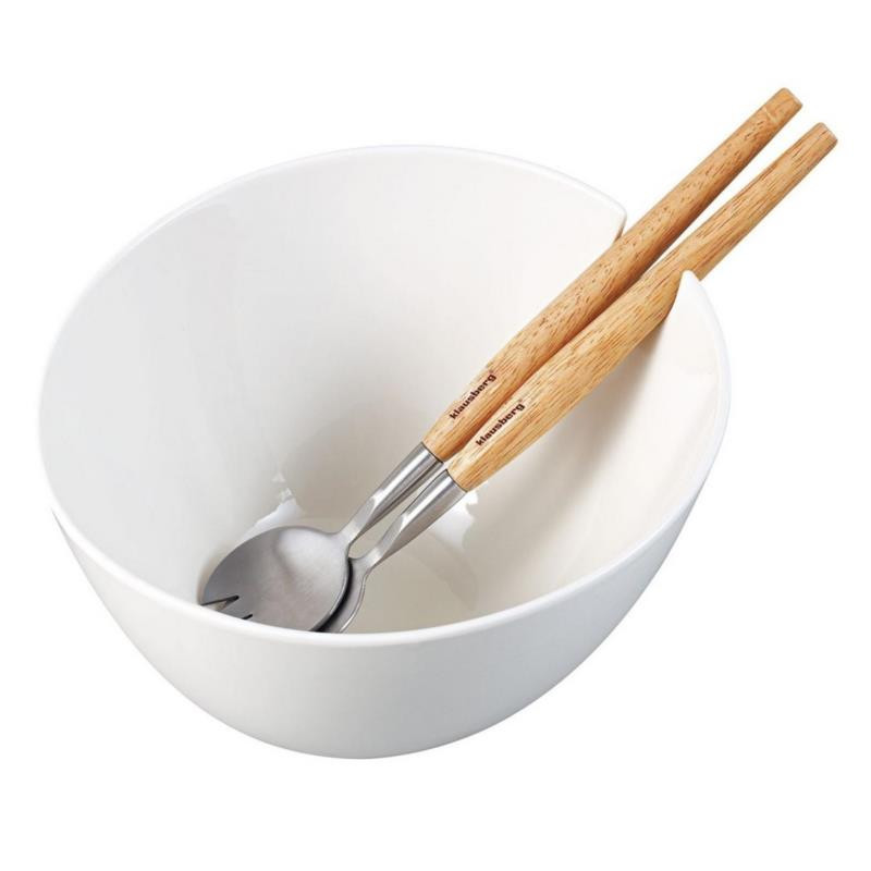 Miska ceramiczna 23,5cm do sałatek +sztućce Klausberg KB-7787