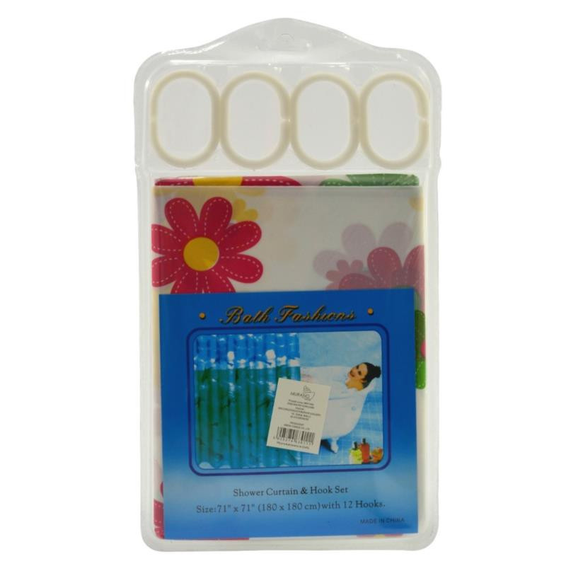 Zasłona prysznicowa 180x180cm MRY1466 mix