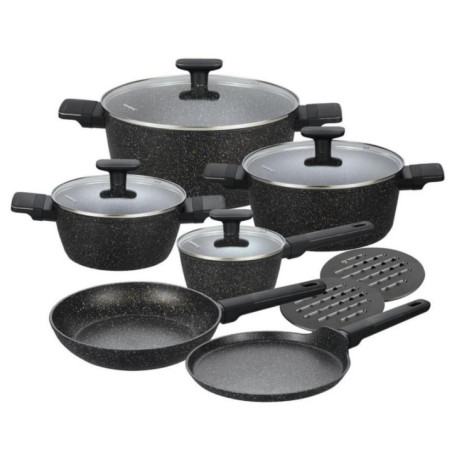 Garnki 12 elementów granit Klausberg KB-7830