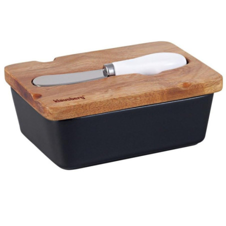 Maselniczka ceramiczna z nożem Klausberg KB-7784 czarna