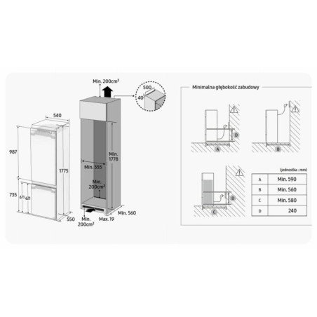 Chłodziarko-zamrażarka Samsung BRB26705EWW