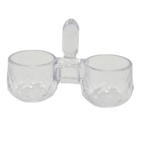 Przyprawnik plastikowy dwojaczek kryształ