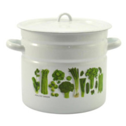 Garnek emalia 26cm 12L z/p Warzywa