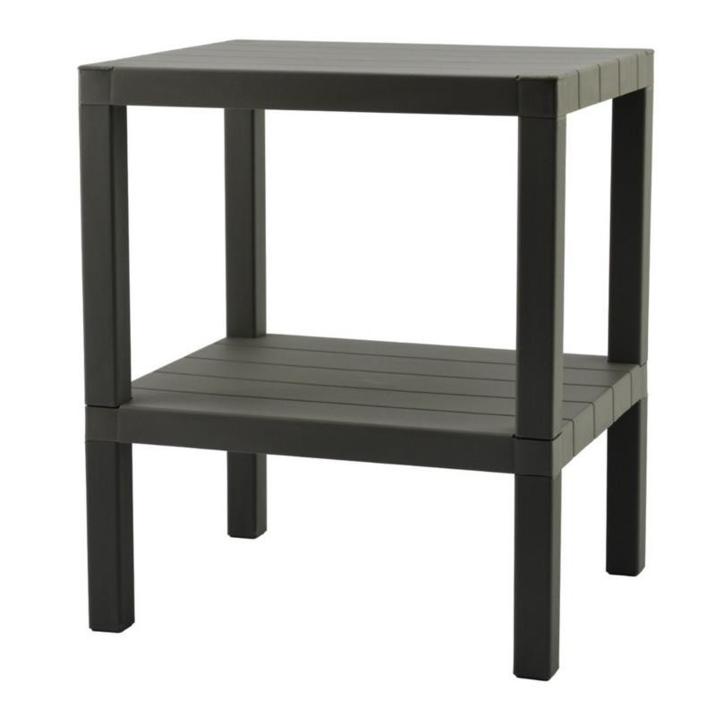 Regał 2 pozycyjny 32,5x38,2x46cm szary plastikowy