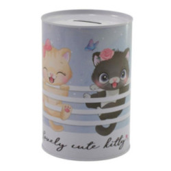 Skarbonka puszka metalowa 10x15cm mix 2