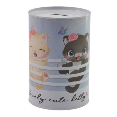 Skarbonka puszka metalowa 10x15cm mix