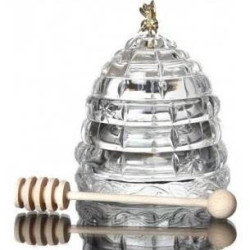 Pojemnik kryształ na miód Bohemia