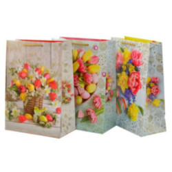 Torebka ozdobna wielkanocna 22x31x11cm T-2L M mix 2