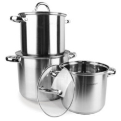 Garnki  6 elementów nierdzewne Maestro MR-2023 3,5/4,5/8L