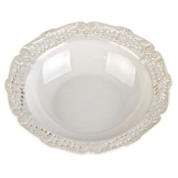 Miska do ziemniaków Amelia 650ml 23,5cm ceramiczna ażurowa