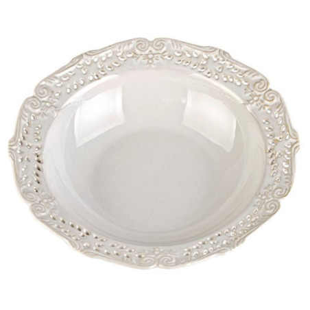 Miska do ziemniaków Amelia 650ml 23,5cm ceramiczna ażurowa