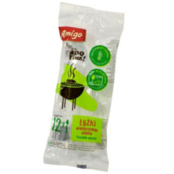 Łyżki jednorazowe plastikowe 12szt Amigo 8962 2