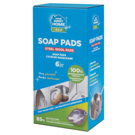 Zmywaki nasączone Seet Home Soap Pad 6szt